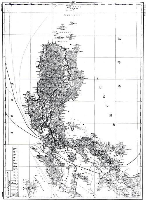 Plate No. 108, Map of Luzon Printed in 1941 by Land Survey Department, Imperial General Headquarters